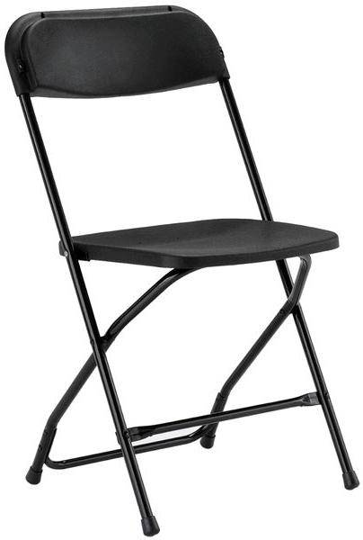 Black Folding Chair Equipment Rentals Chattanooga